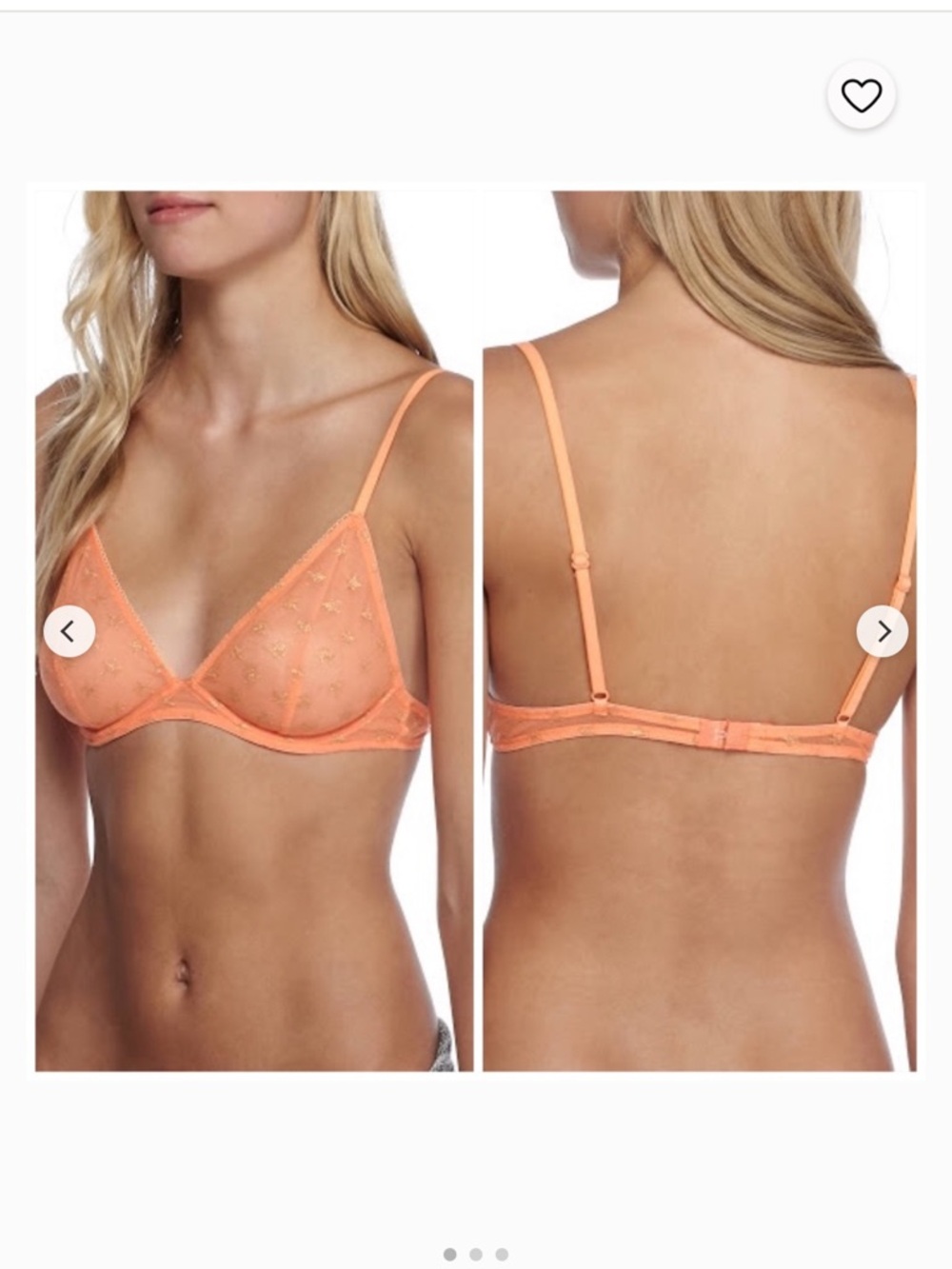 Free People Intimately Stars Print Range Bra Size 32C